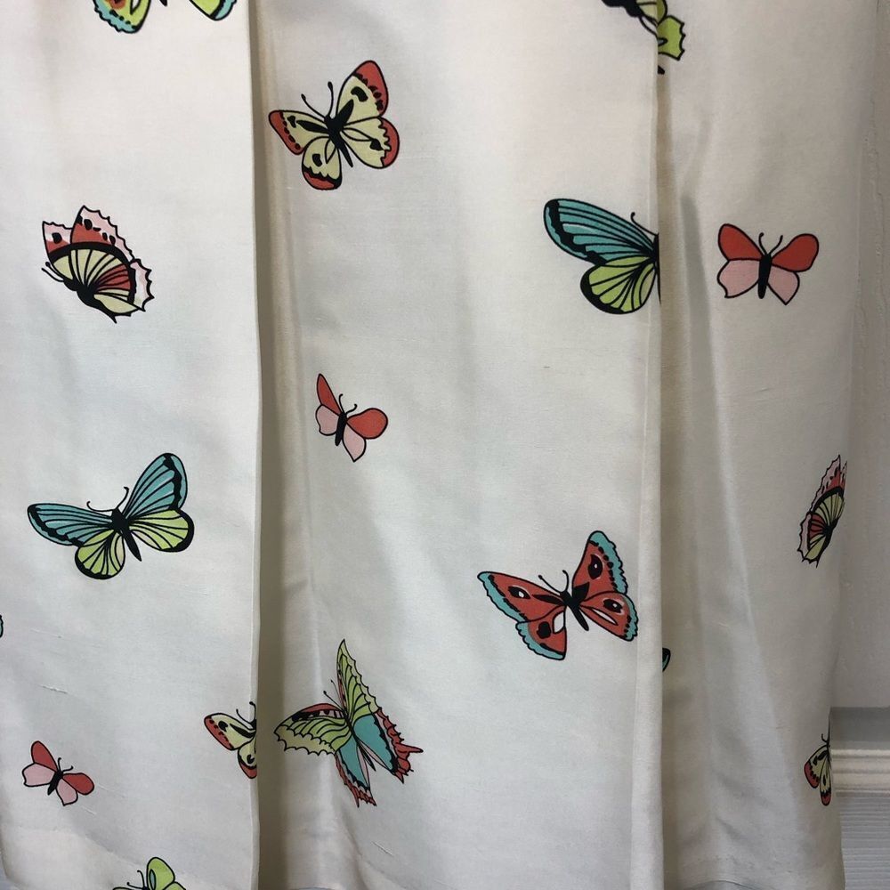Grace Elements silk butterfly pleated skirt size 8 - Picture 5 of 8